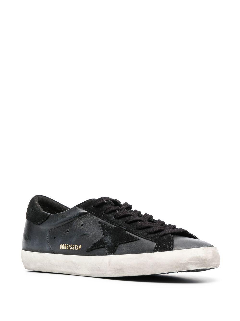 GOLDEN GOOSE Super-star Low-top Sneakers In Black Product Image