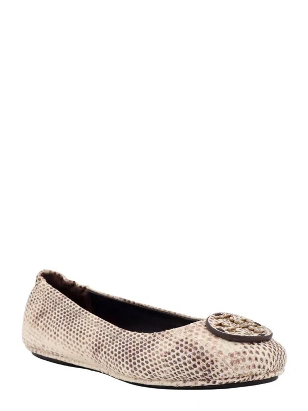 TORY BURCH Ballerinas In Beige Product Image