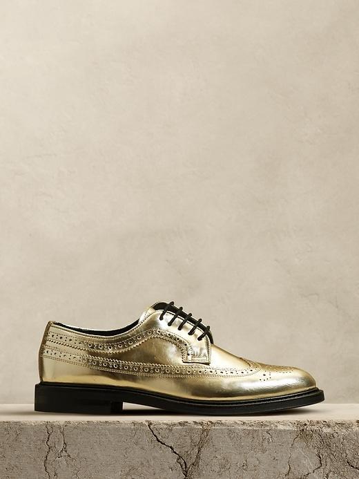 Luisa Metallic Leather Oxford Product Image