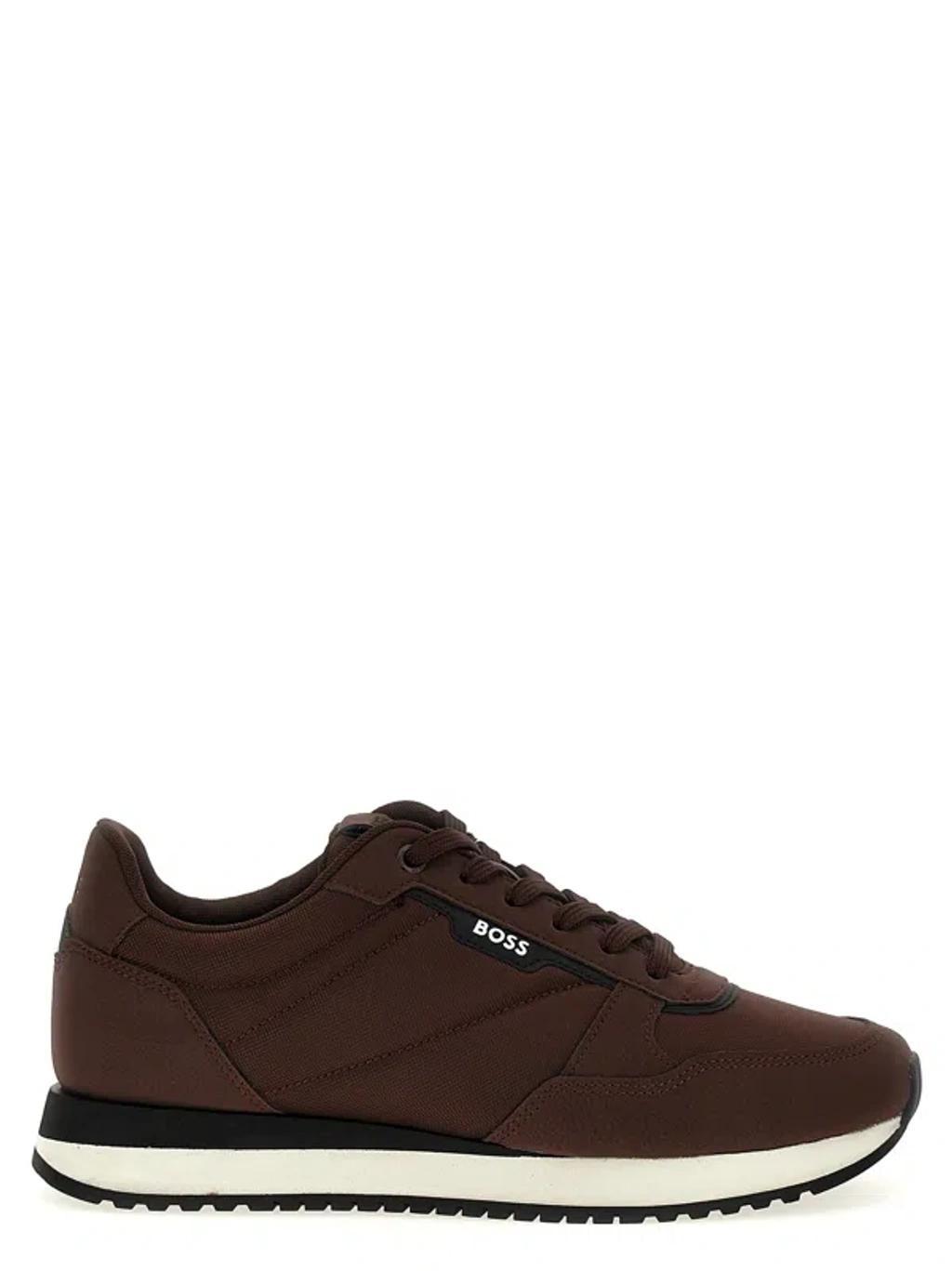 HUGO BOSS 'kai' Sneakers In Bordeaux Product Image