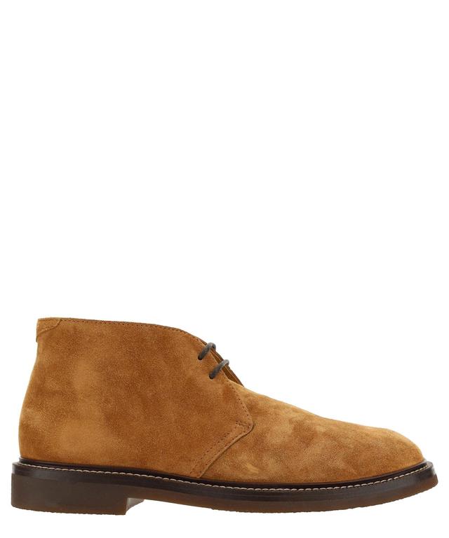 BRUNELLO CUCINELLI Ankle Boots In Brown Product Image