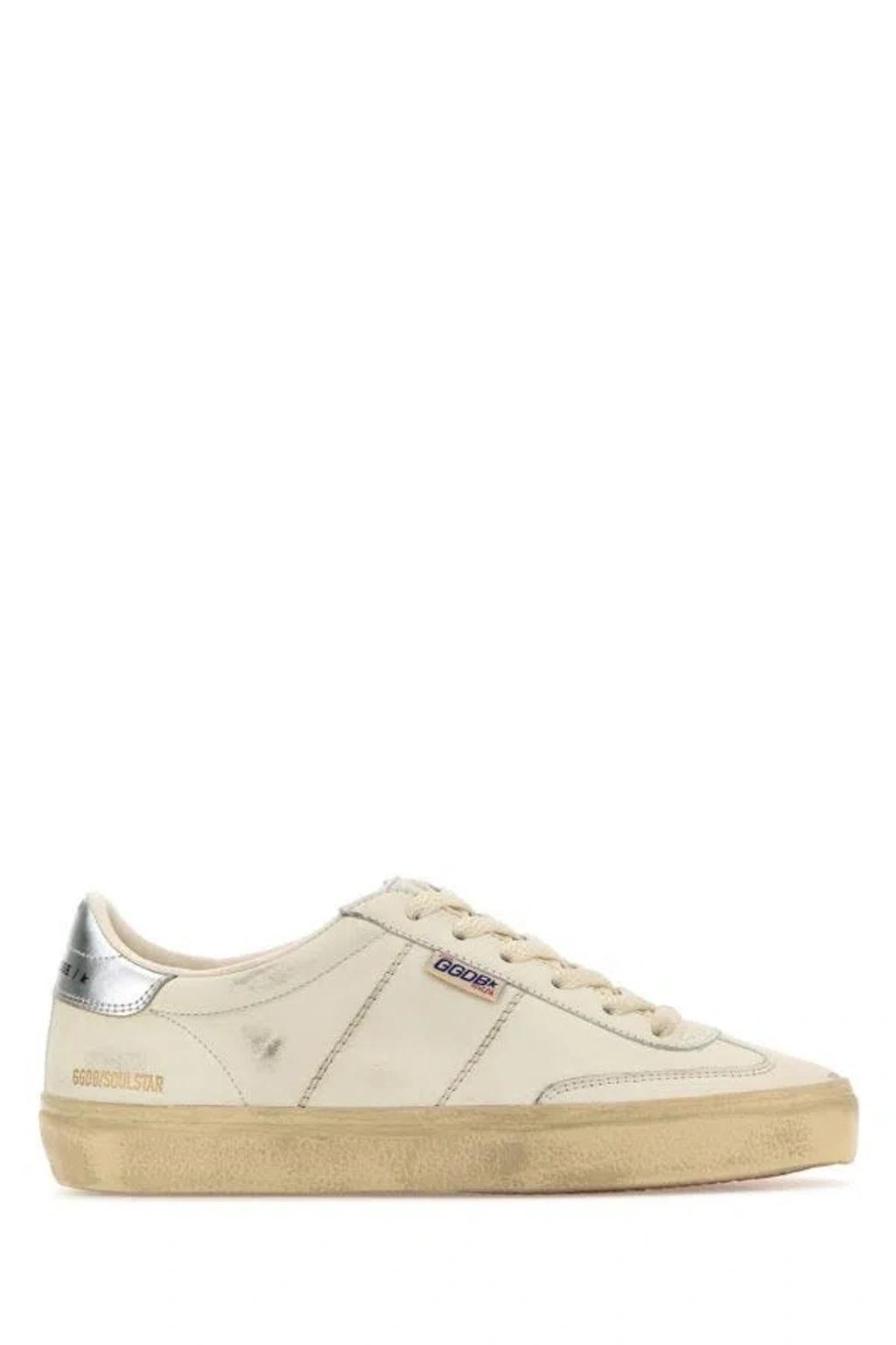 GOLDEN GOOSE White Leather Soul Star Sneakers Product Image