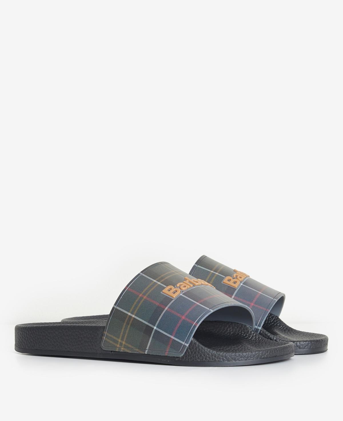 Barbour Mens Tartan Slider Beach Sandal Product Image