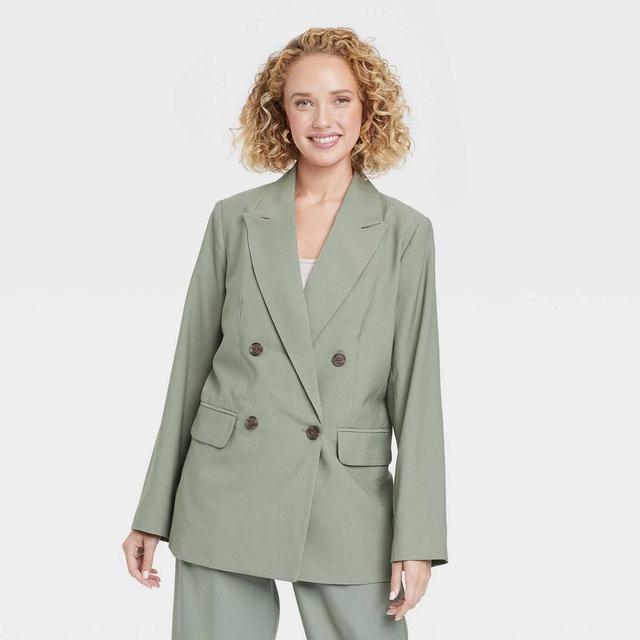 Womens Double Breasted Blazer - A New Day Product Image