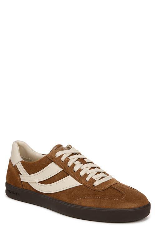 VINCE Men's Oasis Mixed Leather Retro Sneakers In Elmwood Product Image