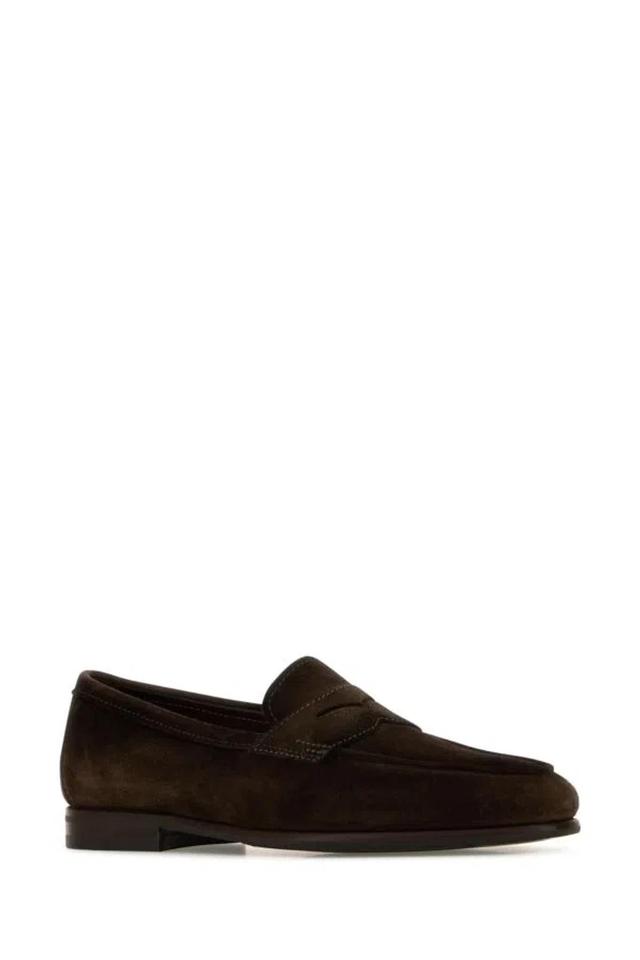 SANTONI Dark Brown Carlos Loafers Product Image