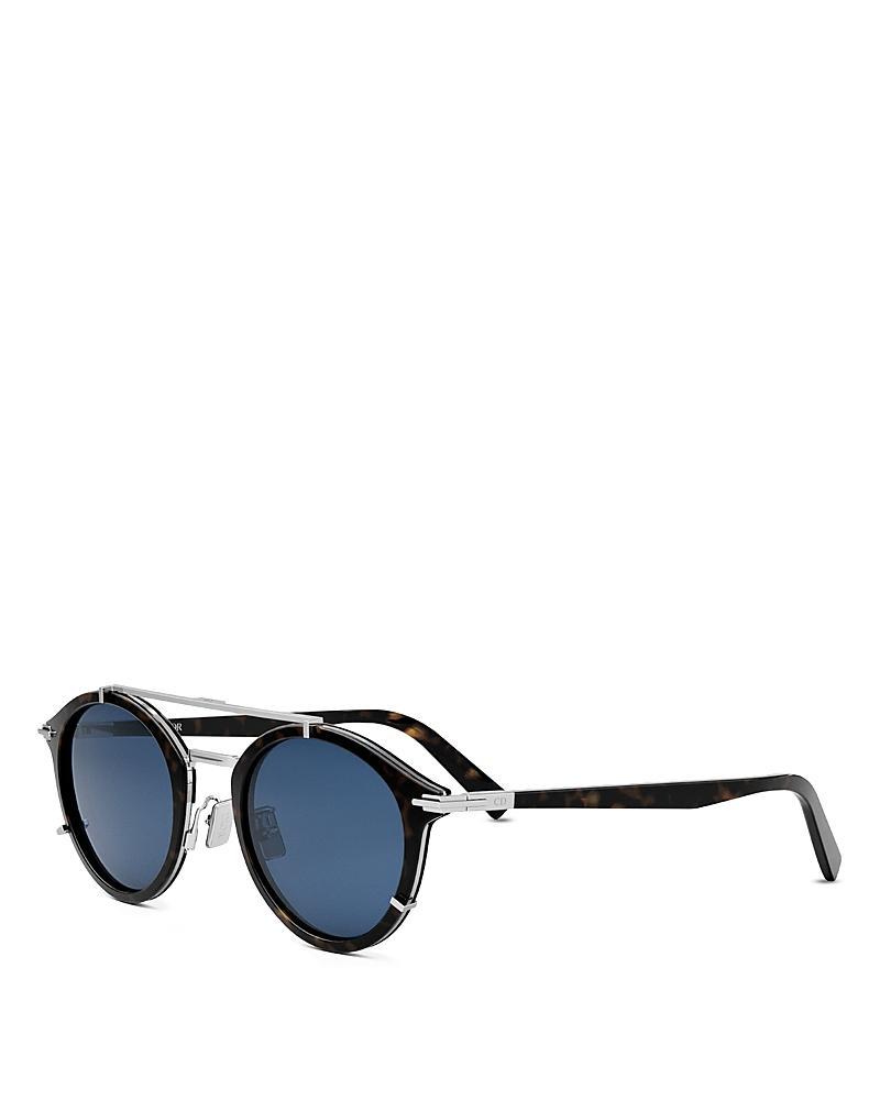 Mens Diorblacksuit R7U 50MM Round Sunglasses Product Image