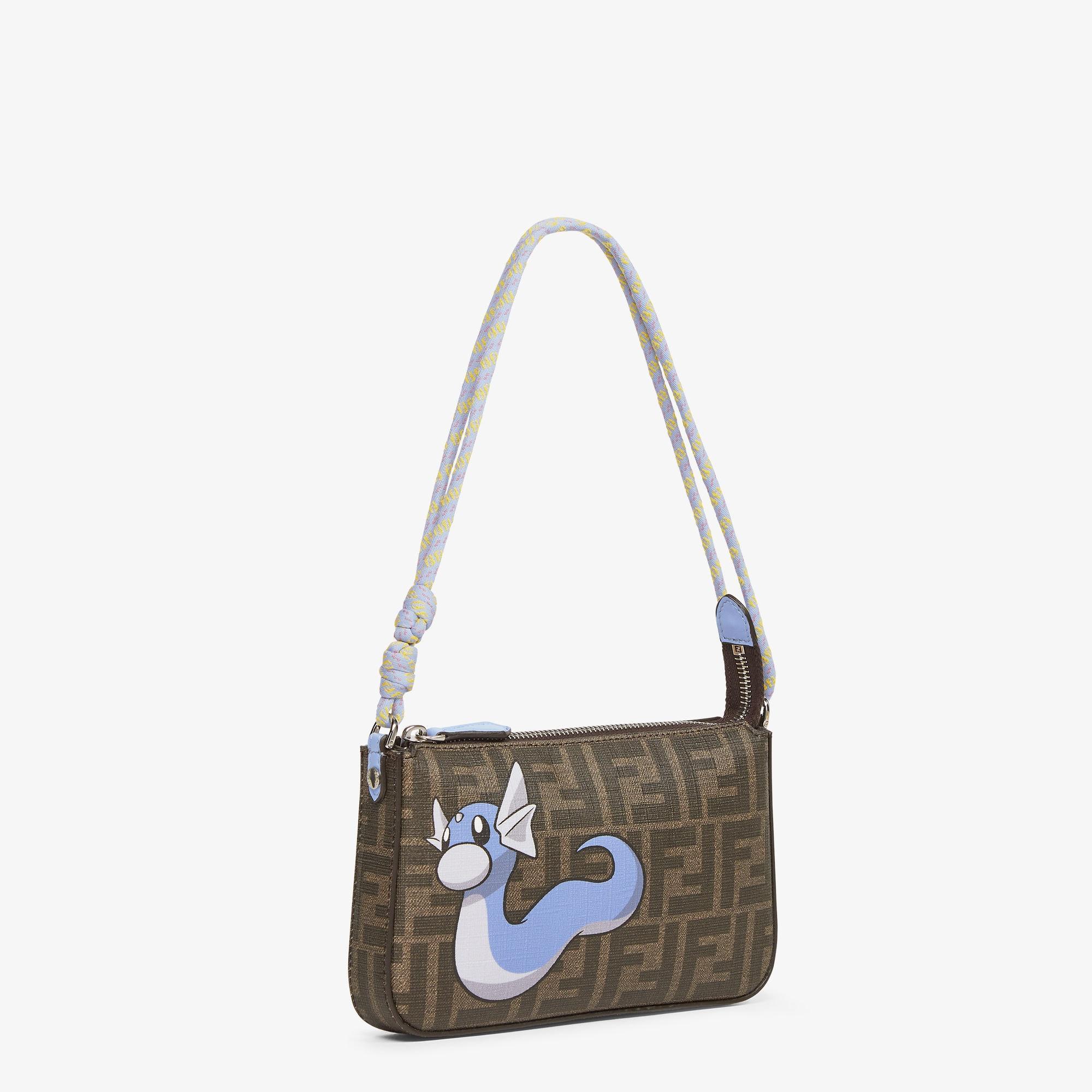 Baguette PouchFENDI x FRGMT x POKÉMON brown FF fabric bag Product Image