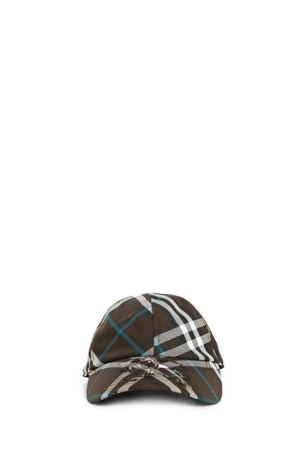 Checked Baseball Cap In Multi Product Image