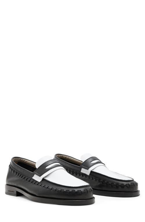 AllSaints Sammy Leather Loafer Men's Lace Up Wing Tip Shoes Product Image