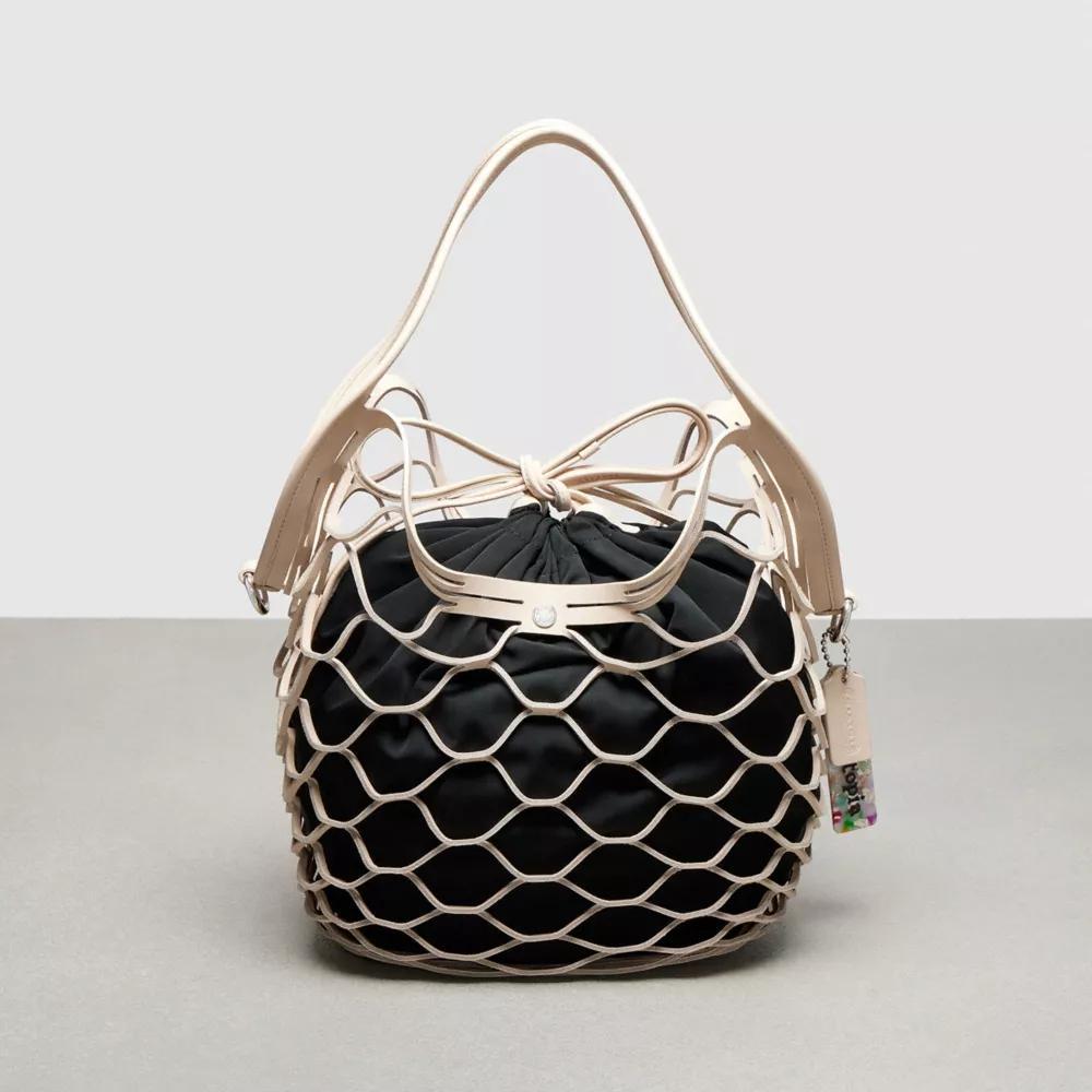 Basket Bag In Regenerative Leather Product Image