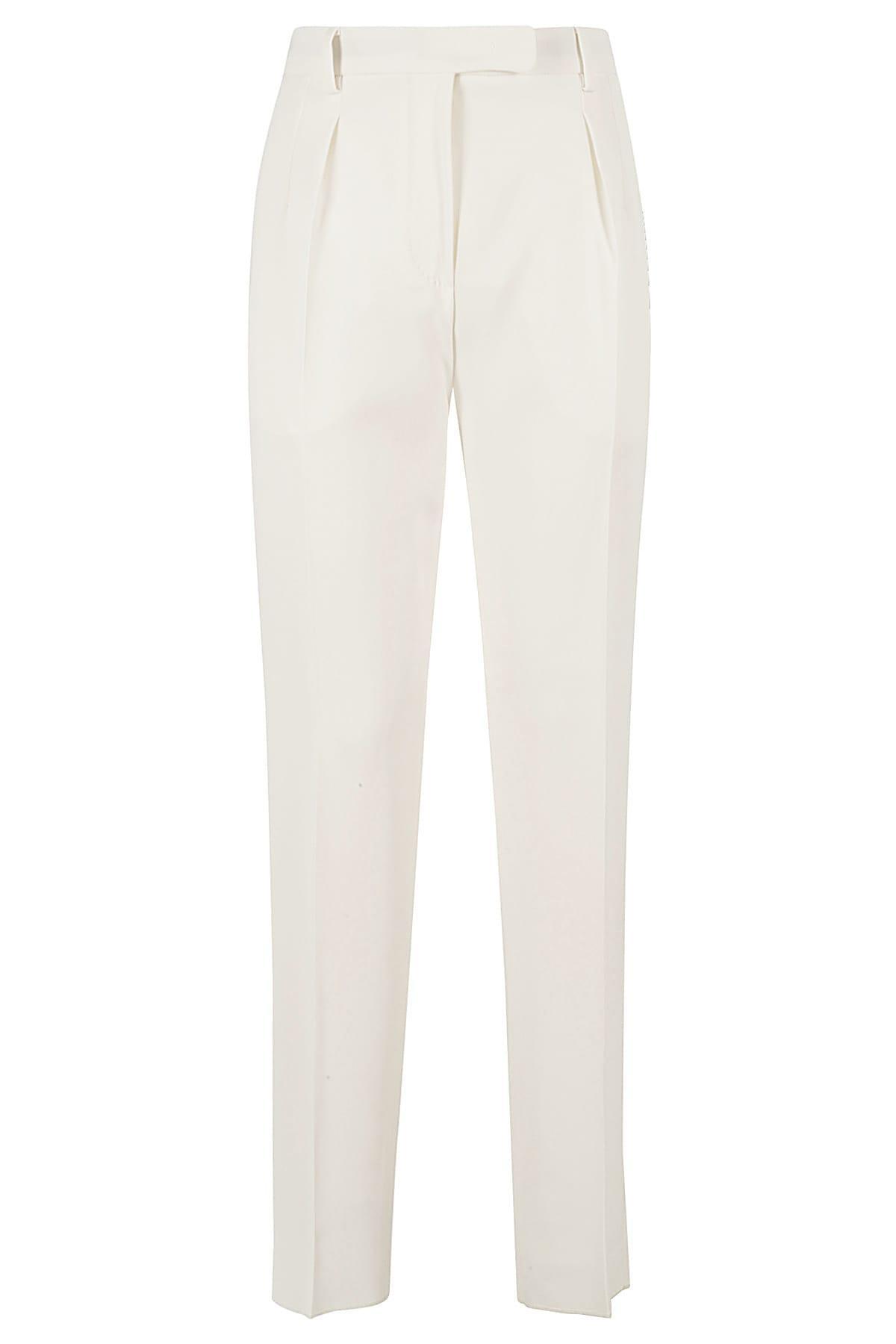 MAX MARA Pantalone Alabama In Cady Bianco In 008 Product Image