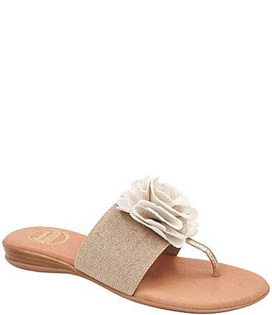 Andre Assous Nara Featherweight Linen Thong Sandals Product Image