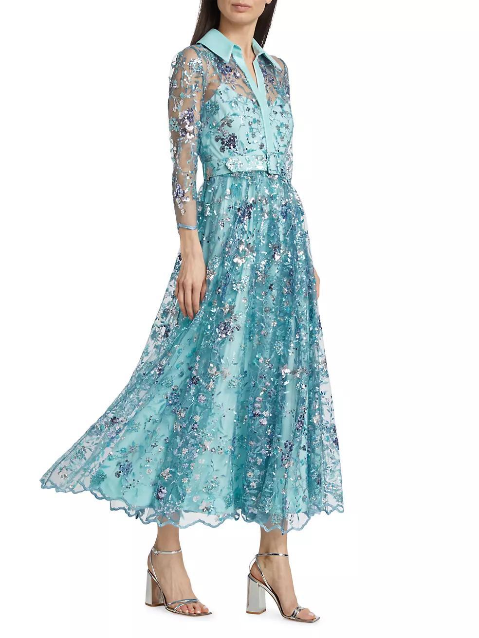 Embellished Belted Maxi Dress Product Image