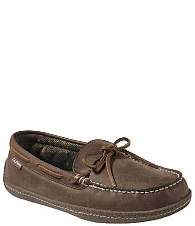 L.L.Bean Mens Handsewn Leather Slippers Product Image