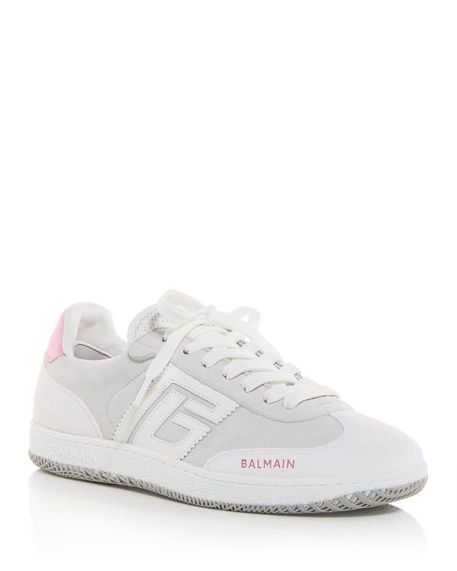 Balmain Womens Swan Low Top Sneakers Product Image