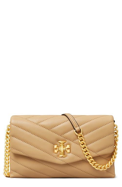 Womens Kira Chevron Leather Wallet-On-Chain Product Image