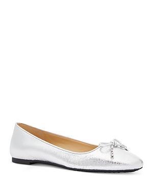 Michael Michael Kors Womens Nori Almond Toe Ballet Flats Product Image