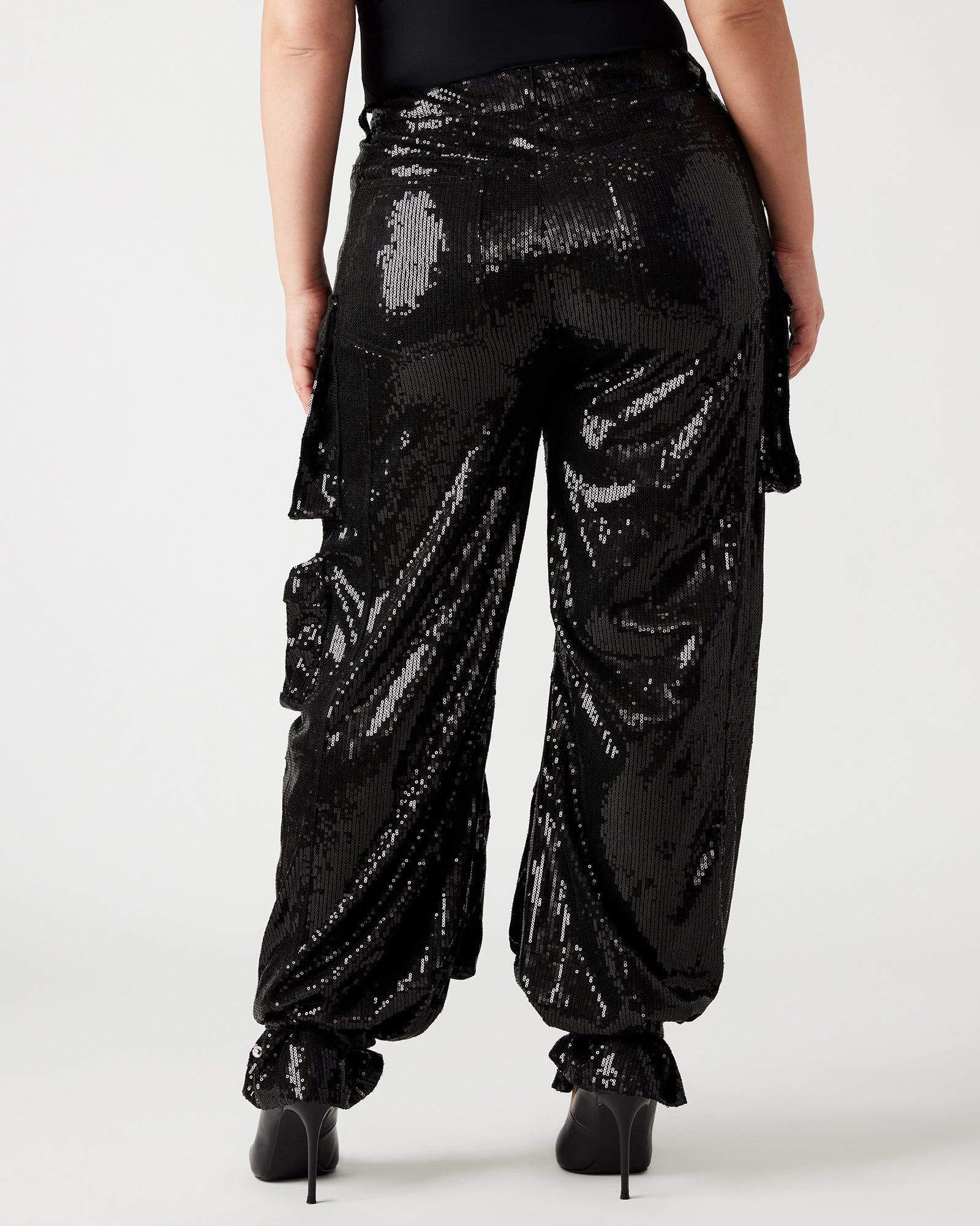 DUO SEQUIN PANT BLACK Female Product Image