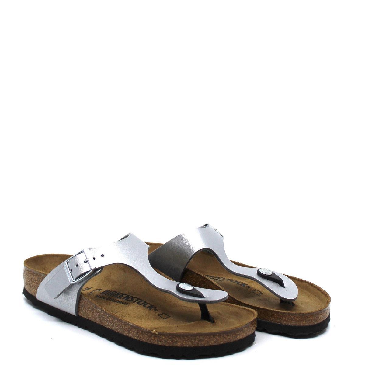 Birkenstock Gizeh Silver Birko-Flor Product Image