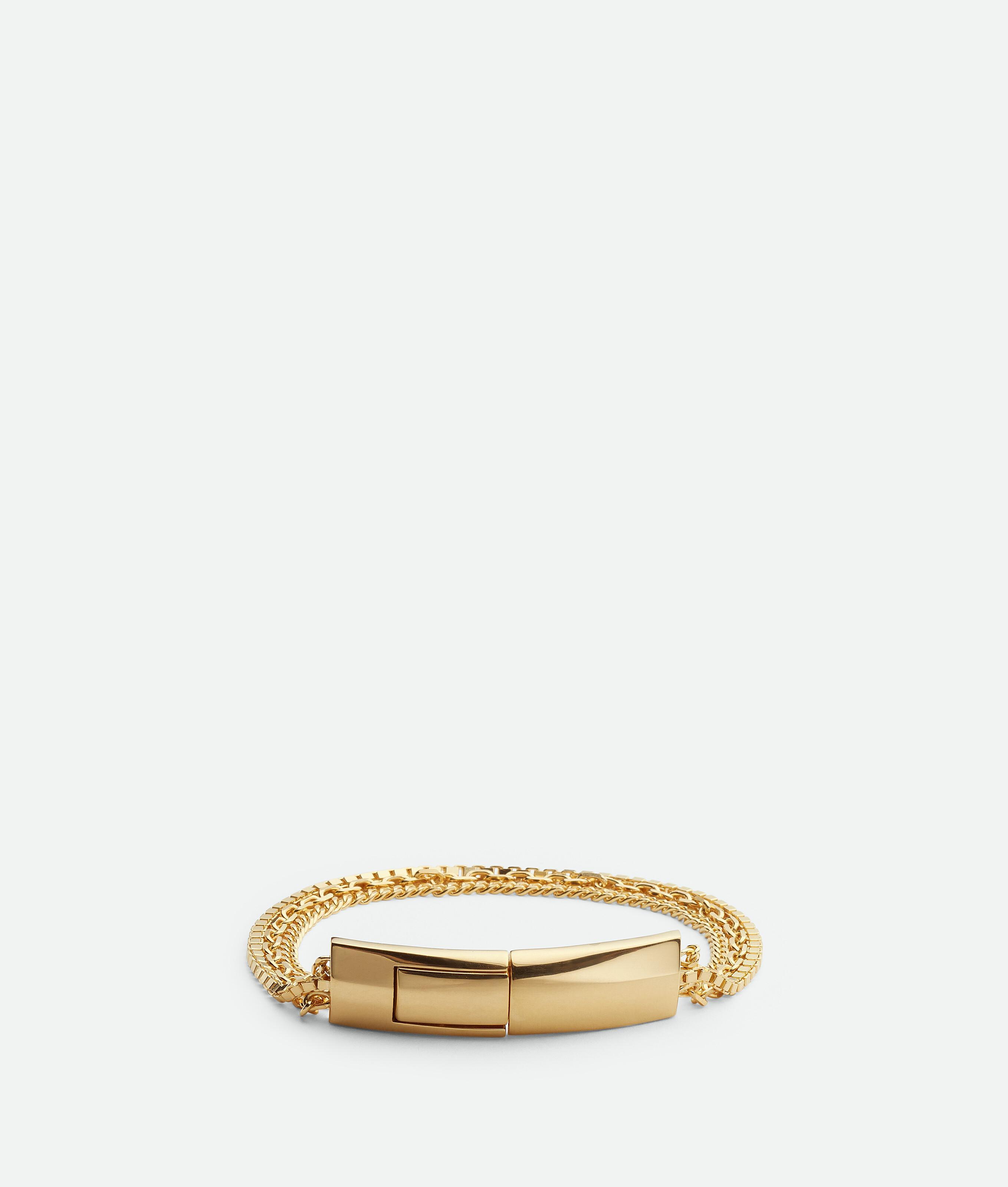 Men's Detail Chain Bracelet in Yellow gold Product Image