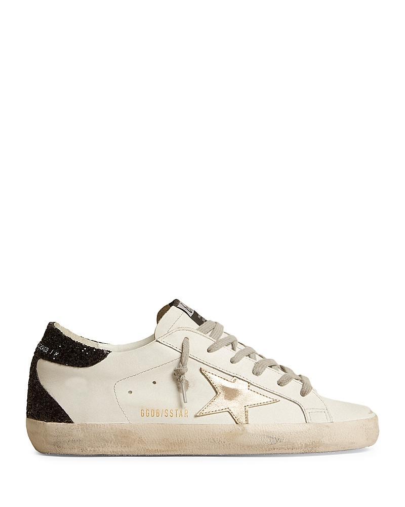 Golden Goose Super-Star Glitter Detail Low Top Sneaker Product Image