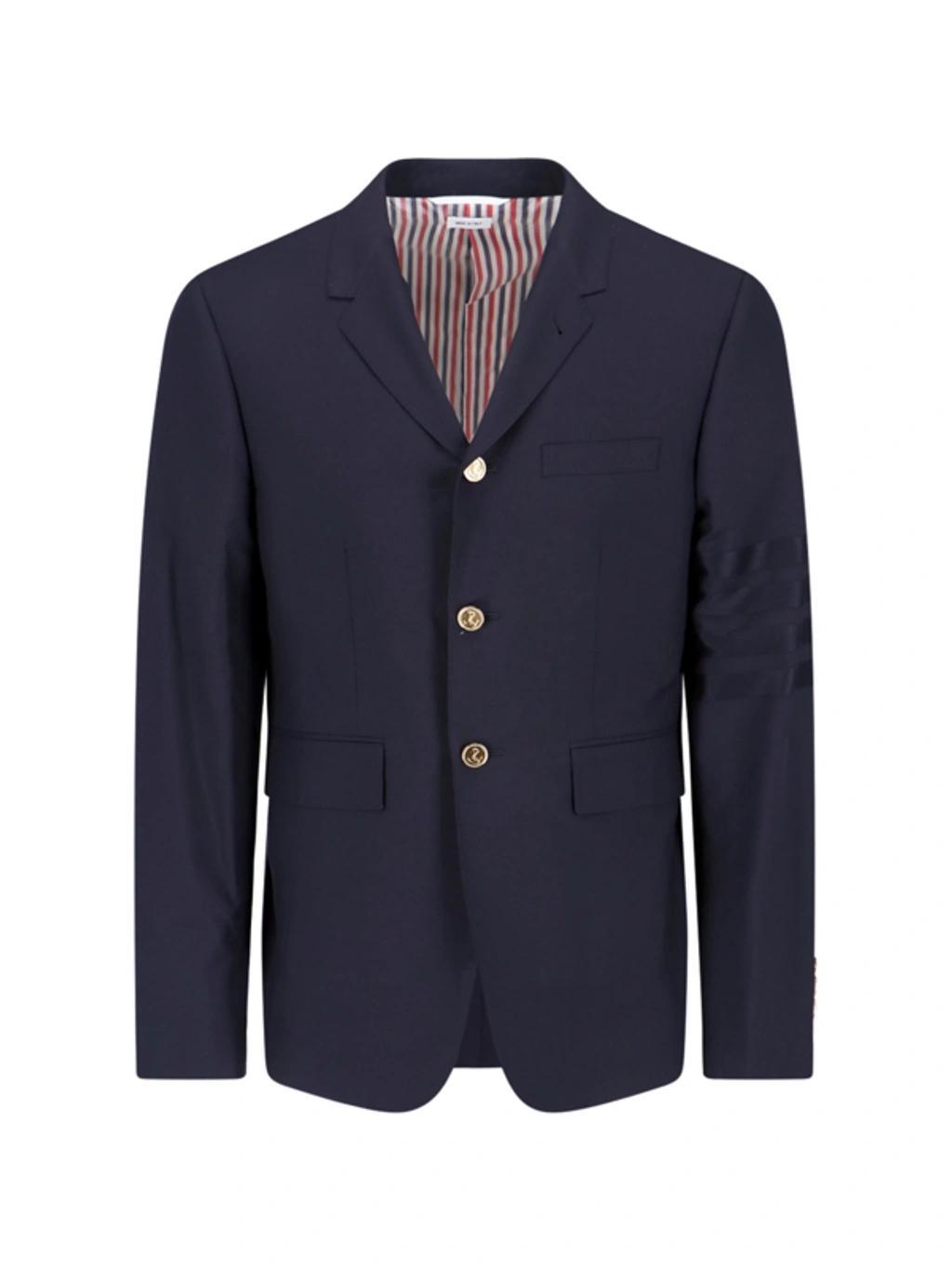 Single-breasted Blazer In Blue Product Image