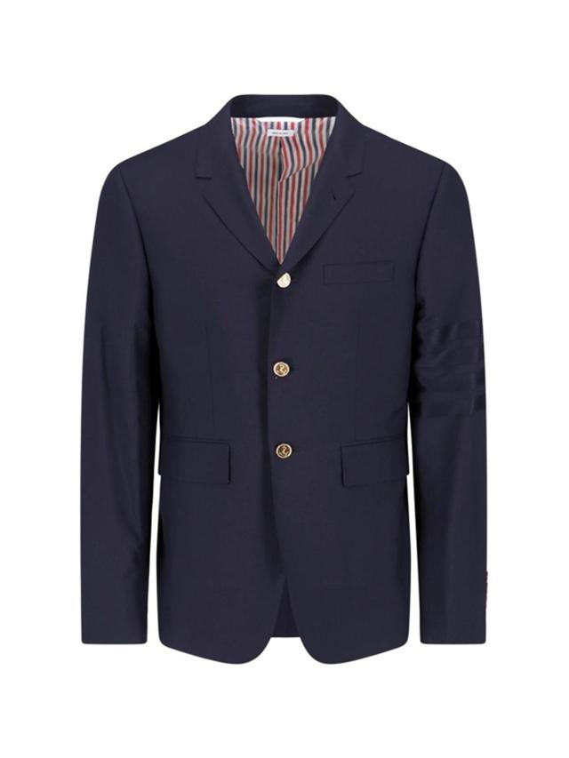 Single-breasted Blazer In Blue Product Image