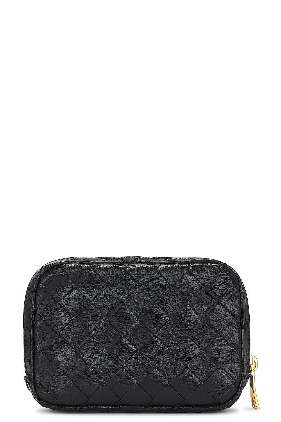 Bottega Veneta Teen Zip Pouch in Black Product Image