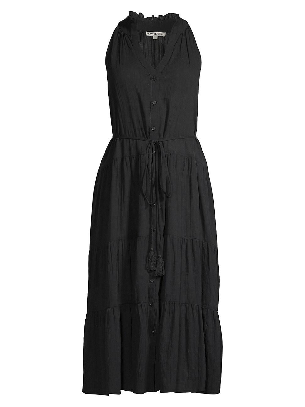 Womens Tracy Cotton Sleeveless Shirtdress Product Image