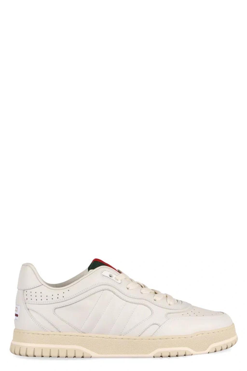 GUCCI Leather Sneakers In White Product Image