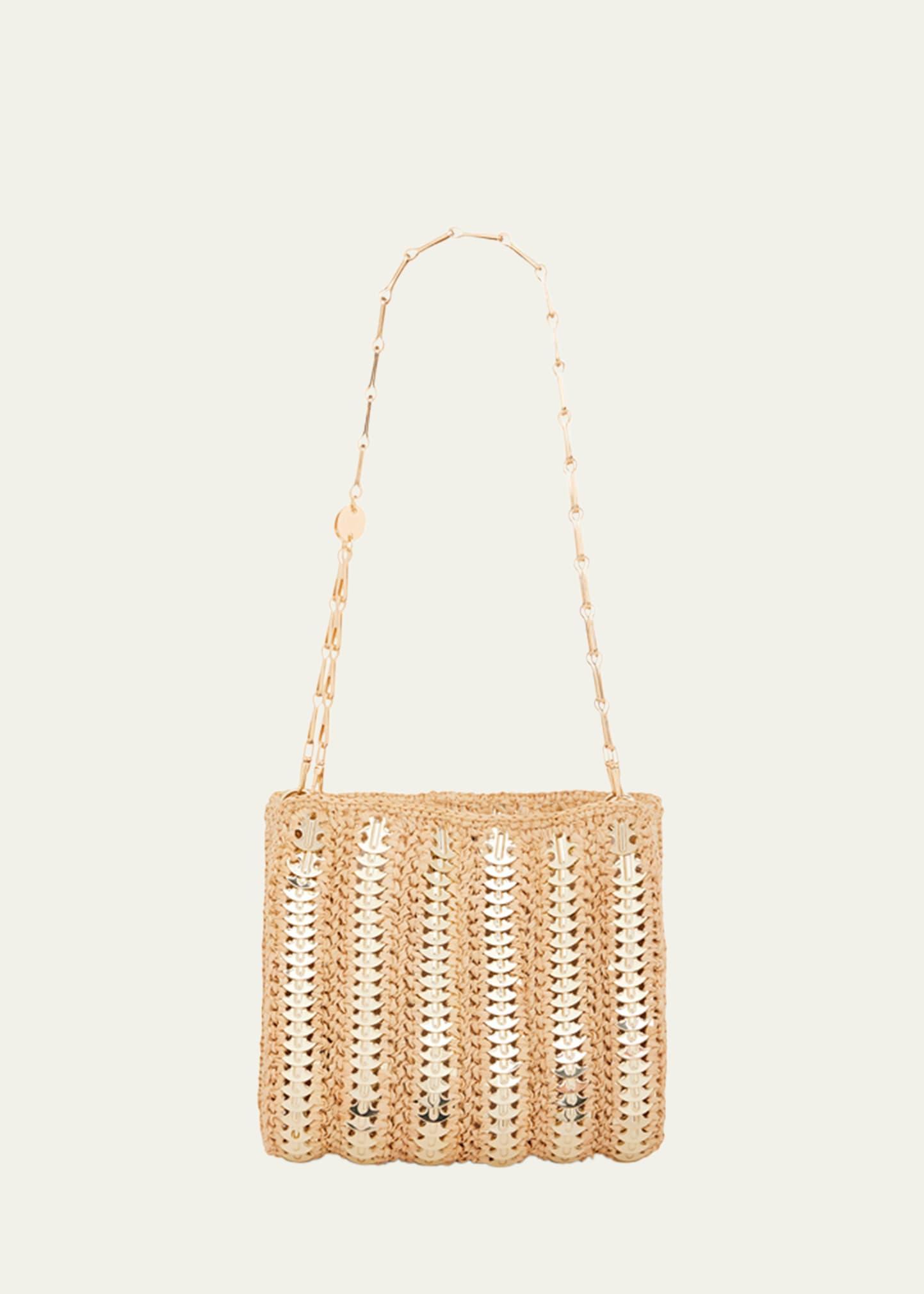 Sac Disc-Link Raffia Shoulder Bag Product Image