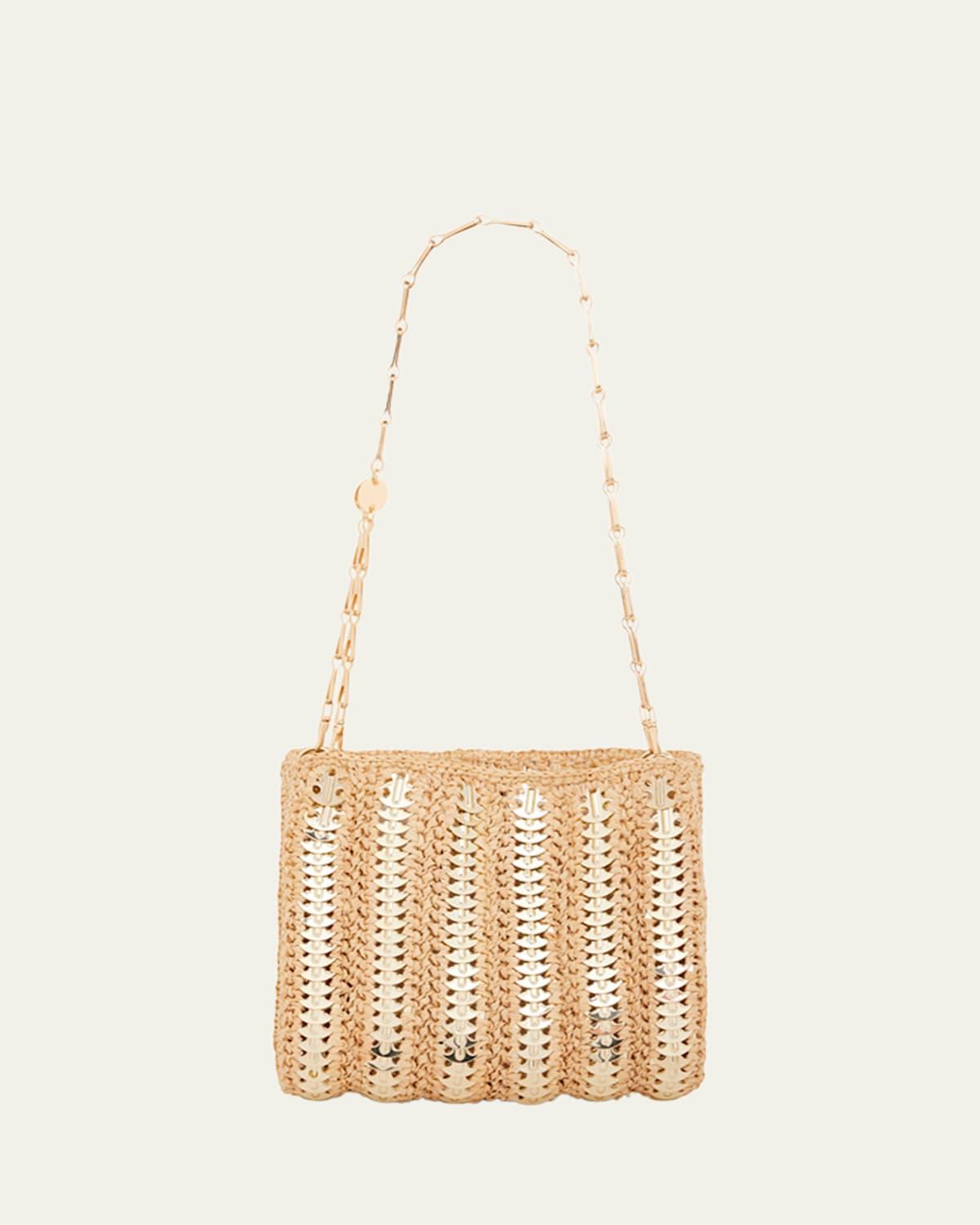 Sac Disc-Link Raffia Shoulder Bag Product Image