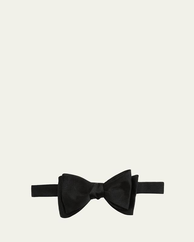 Solid Satin Bow Tie Product Image