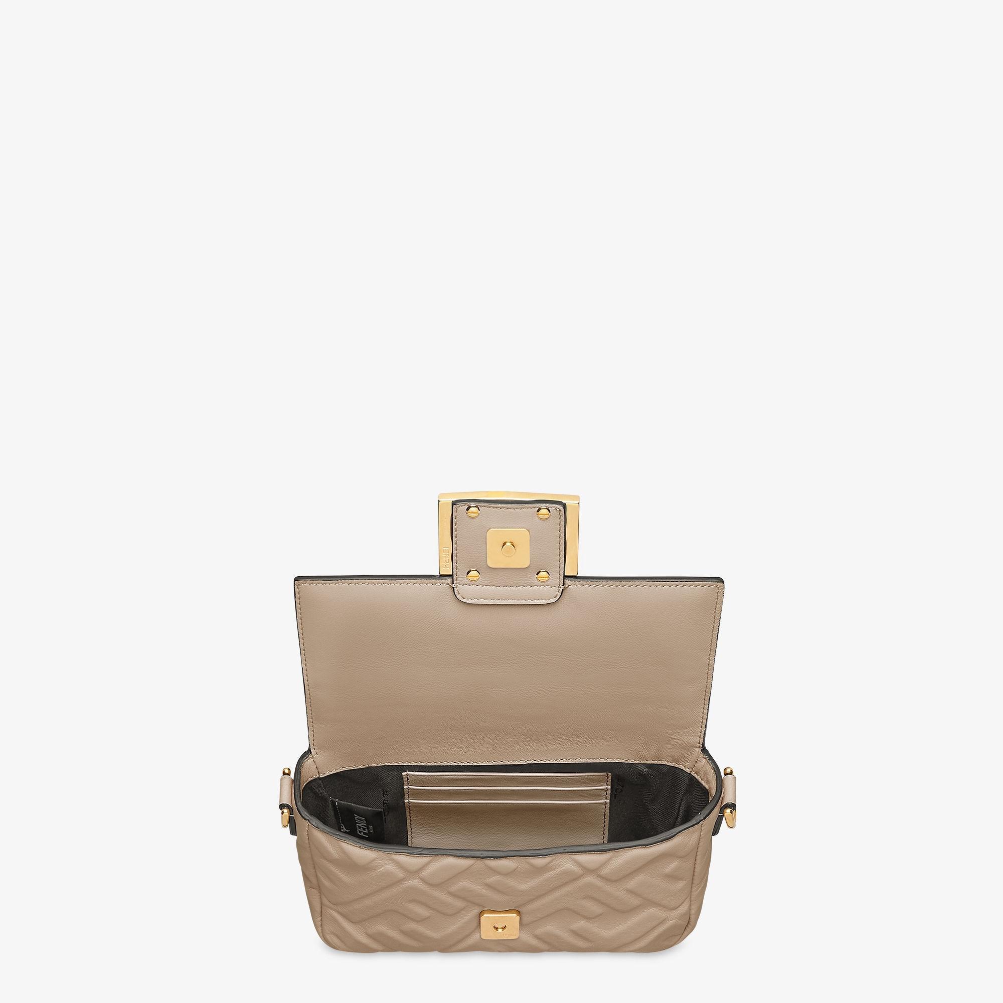 Baguette MiniDove gray nappa leather bag Product Image