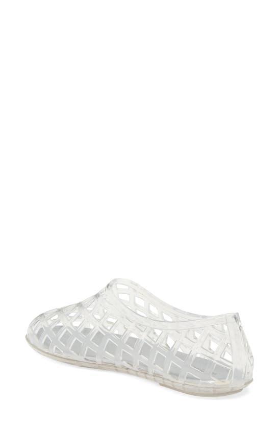 JEFFREY CAMPBELL Jellz Slip-on In Clear Silver Product Image