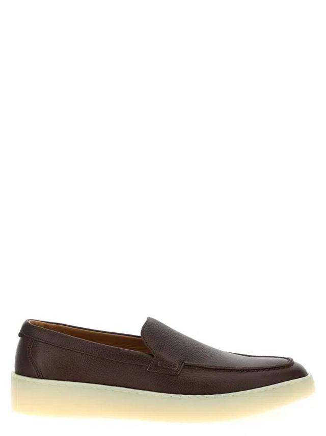 HUGO BOSS Clay Loafers In Brown Product Image