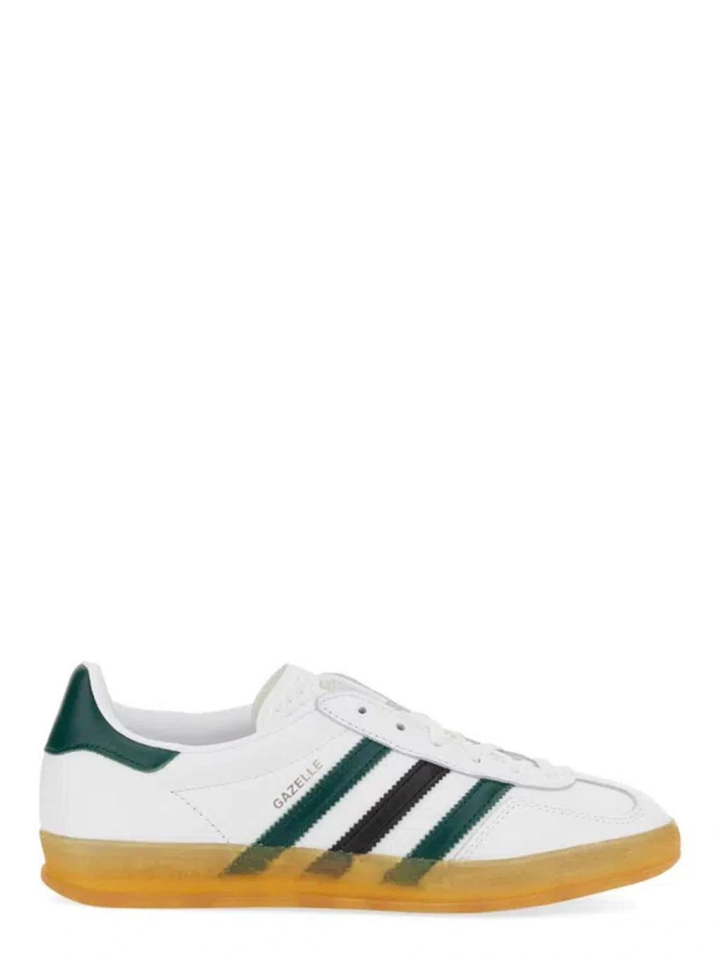 Gazelle Indoor Leather Sneakers In White Product Image