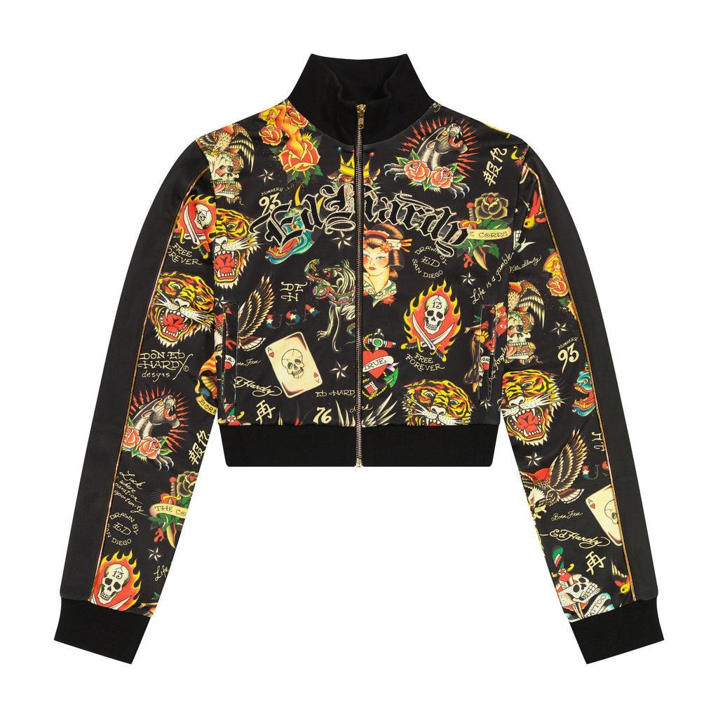 Shrunken Flashboard Black Track Jacket Product Image