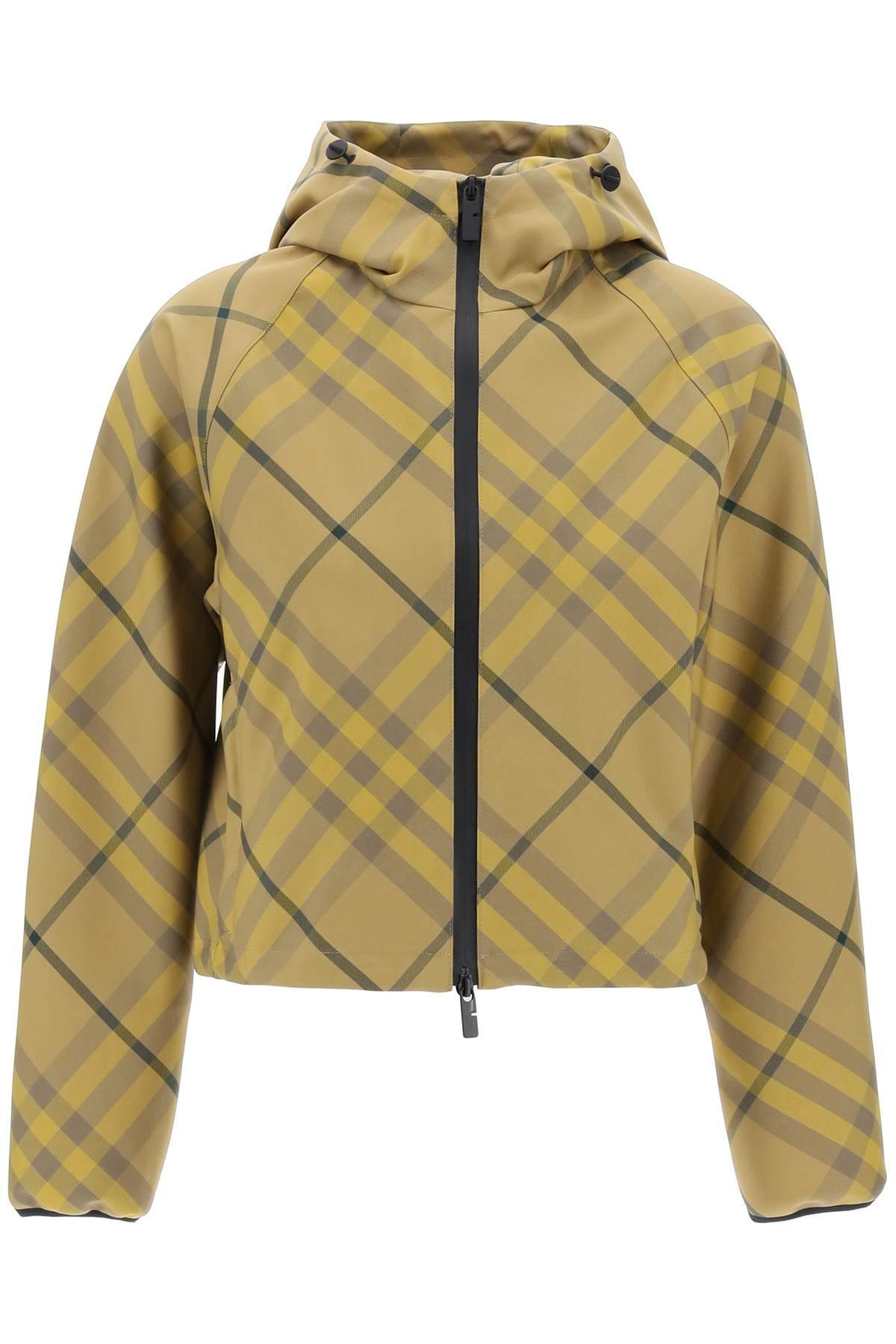 BURBERRY "cropped  Check Jacket" In Brown Product Image