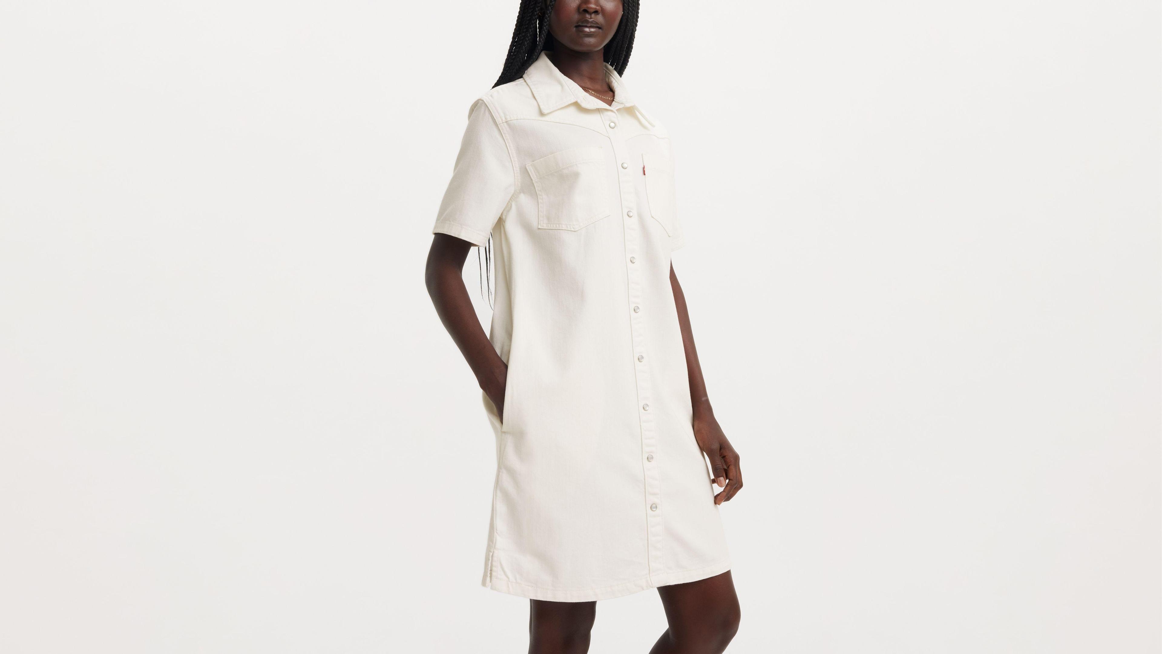 Louisa Short Sleeve Denim Dress Product Image