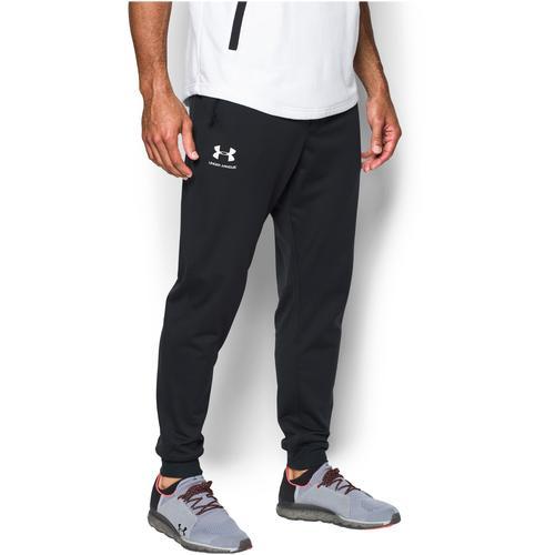 Under Armour Mens Under Armour Sportstyle Joggers - Mens Black/White Product Image