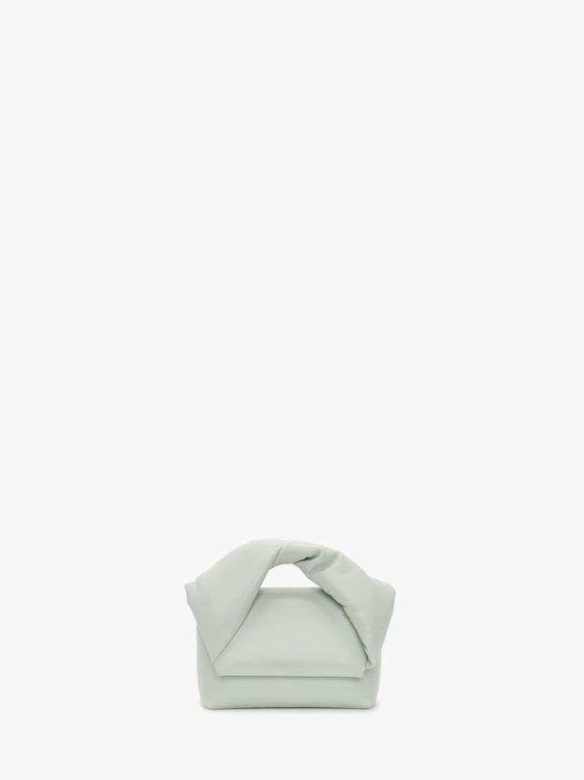 SMALL TWISTER - LEATHER TOP HANDLE BAG in green | JW Anderson US  Product Image