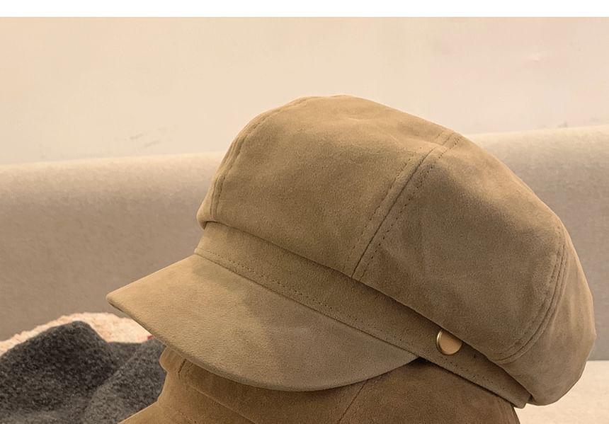 Faux Suede Newsboy Cap Product Image