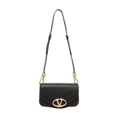 Small Shoulder Bag With Leather Logo In Black product image