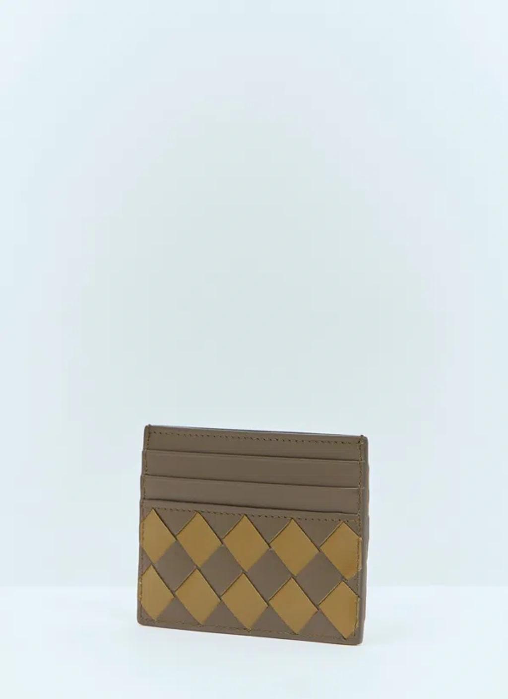 BOTTEGA VENETA Intrecciato Cardholder In Khaki Product Image