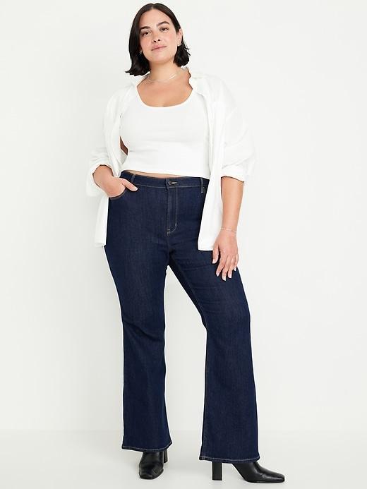 High-Waisted Wow Flare Jeans Product Image