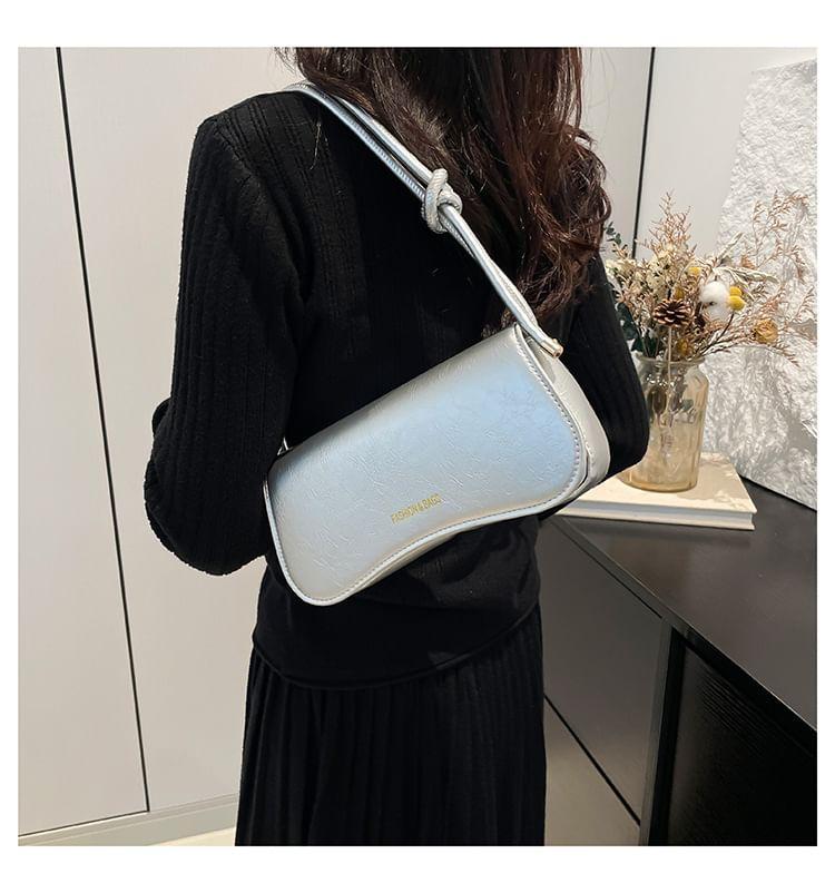 Faux Leather Flap Shoulder Bag Product Image