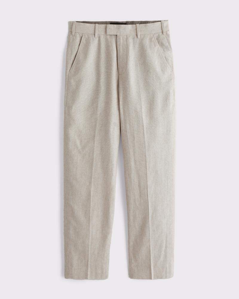 The A&F Collins Tailored Linen-Blend Suit Pant Product Image