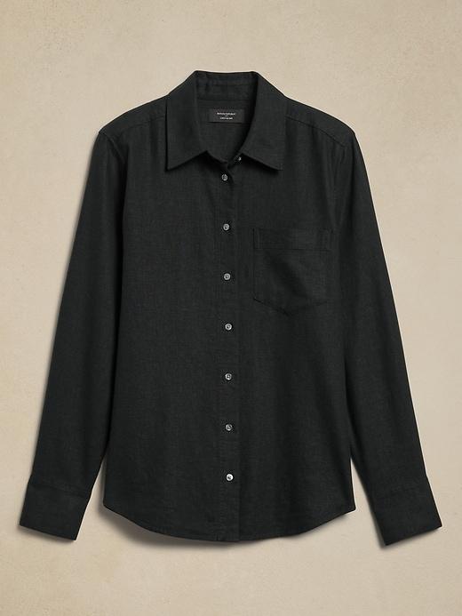 Classic Linen-Blend Shirt Product Image